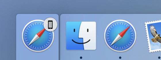 560x208 Safari Icon From Iphone Showing In Macos Dock