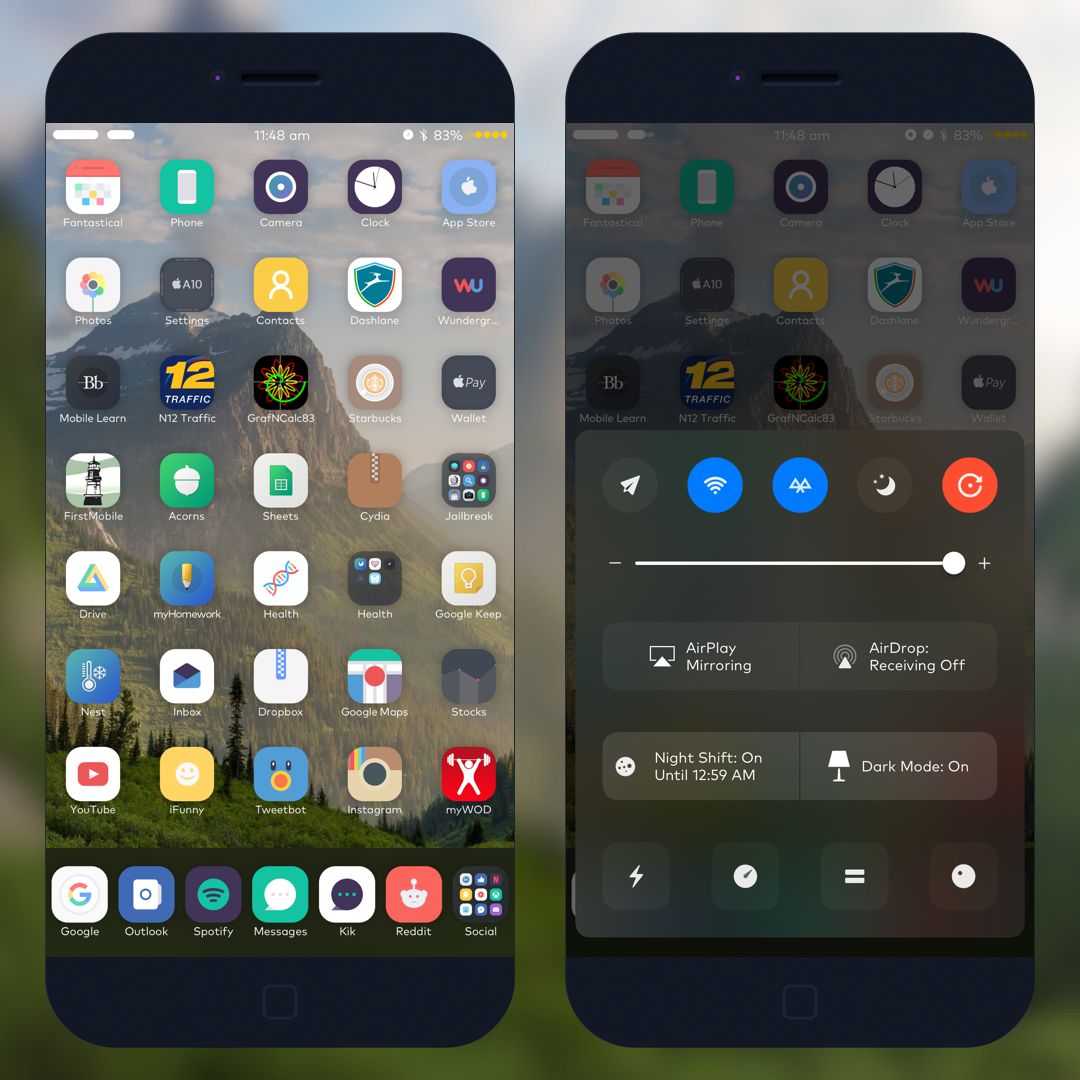 1080x1080 Setup My Ios Setup With A Bunch Of Themes, Muffin, Veexillum