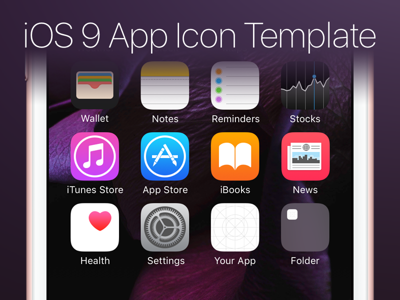 800x600 Ios App Icon Template