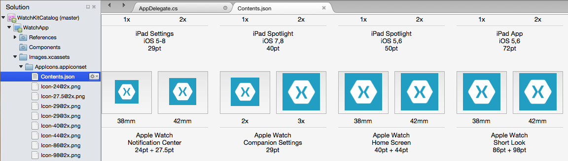 1152x328 Working With Watchos Icons In Xamarin