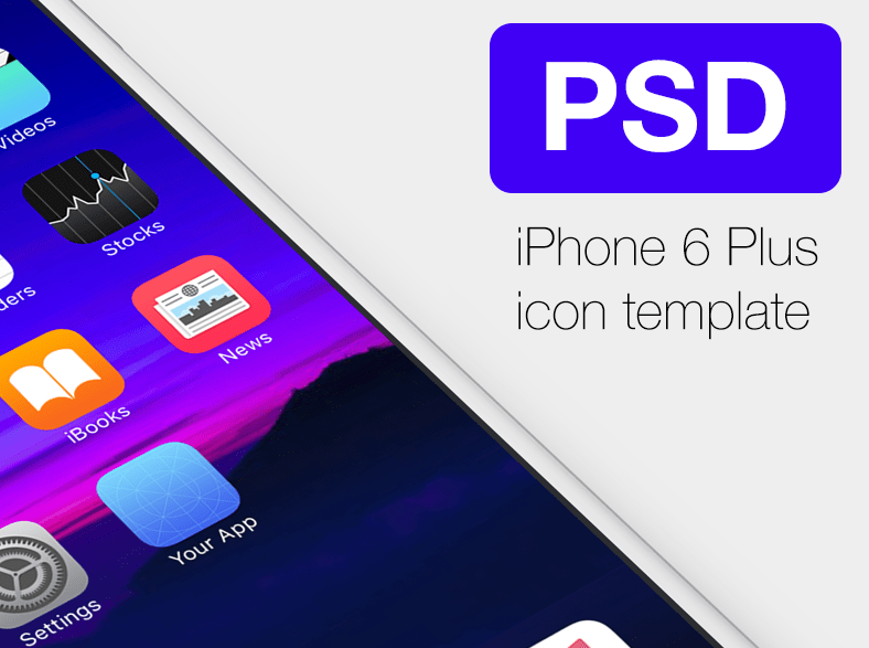Free Plus Ios App Icon Template 788x587 Free Plus Ios App Icon Template