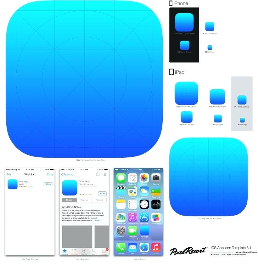 Ios App Icon Template Psd at Vectorified com Collection of Ios App