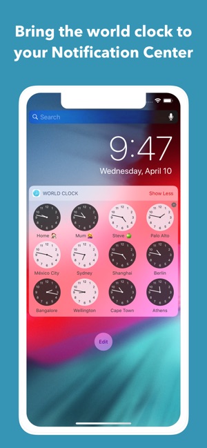 300x649 World Clock Time Widget On The App Store