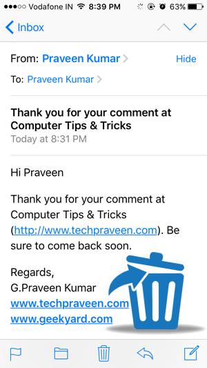 How To Add Delete Button For Gmail Messages In Iphone 300x533 How To Add Delete Button For Gmail Messages In Iphone
