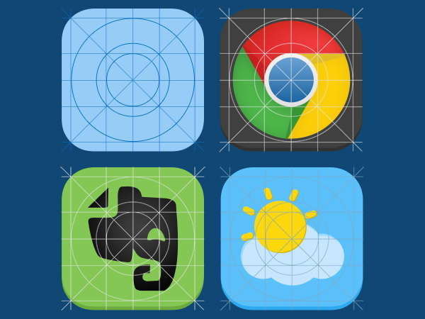 600x450 Grid For Ios Icons