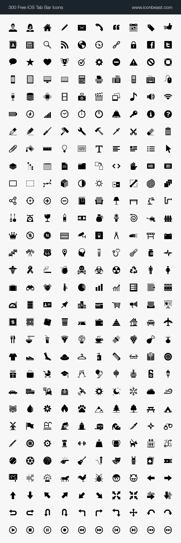 630x1880 Iconbeast Lite Free Ios Tab Bar Icons For Iphone And Ipad