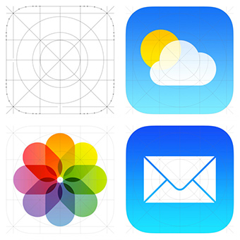Ios Icon Grid, Etc To Use With Your Ios Based Designs 340x341 Ios Icon Grid, Etc To Use With Your Ios Based Designs