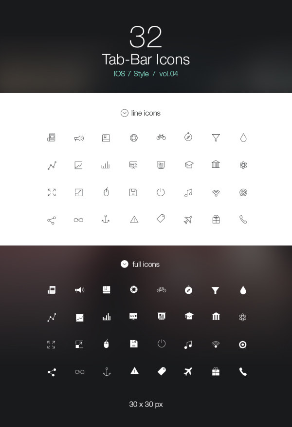 Ios Style Line Icons Free Download 600x875 Ios Style Line Icons Free Download