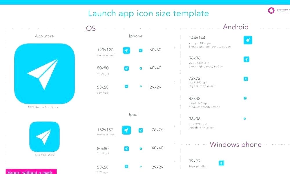 1000x600 App Icon Layers Ios Template