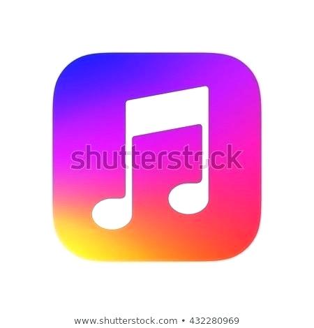450x470 Music Note App Icon Template Mobile Stock Vector Royalty Free