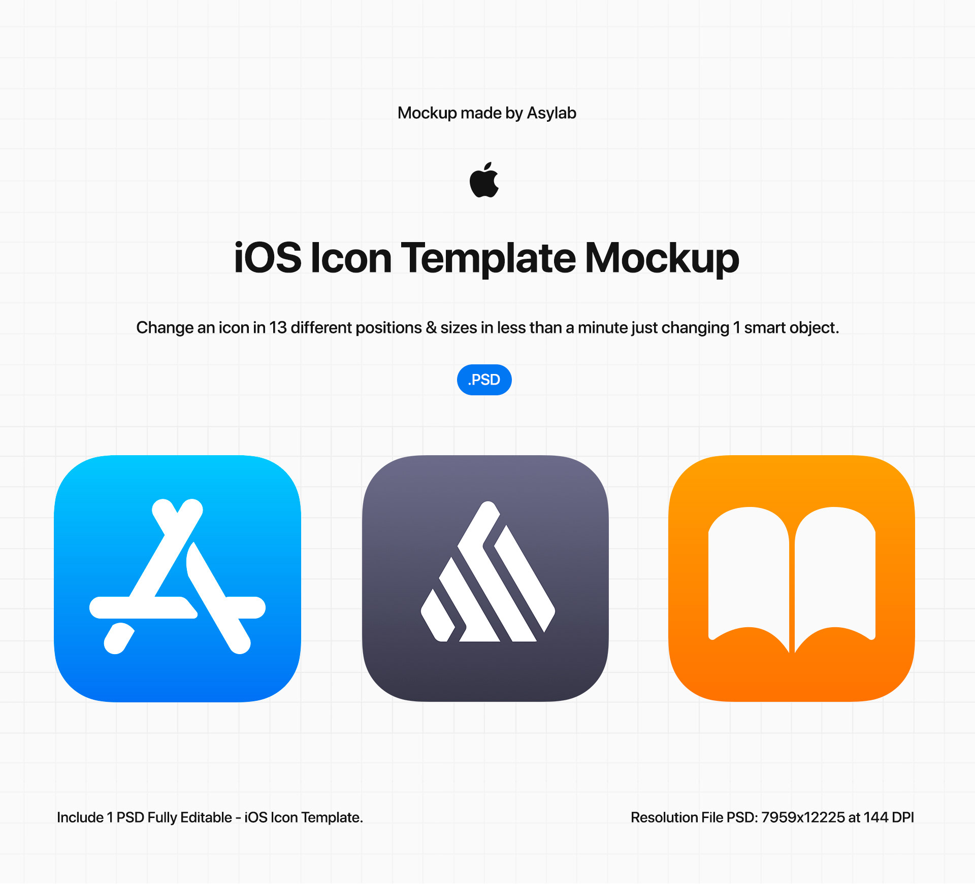 1920x1742 Ios Icon Template Mockup