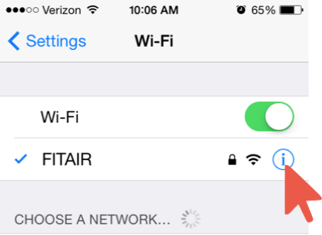 455x333 How To Forget Fitair On Ios Devices