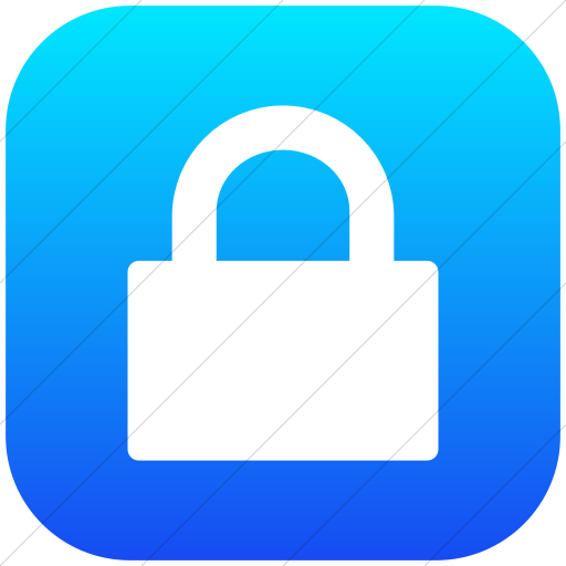 512x512 Iconsetc Flat Rounded Square White On Ios Blue Gradient