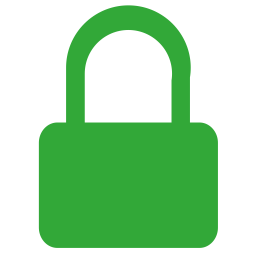 256x256 Lock Icon Of Flat Style