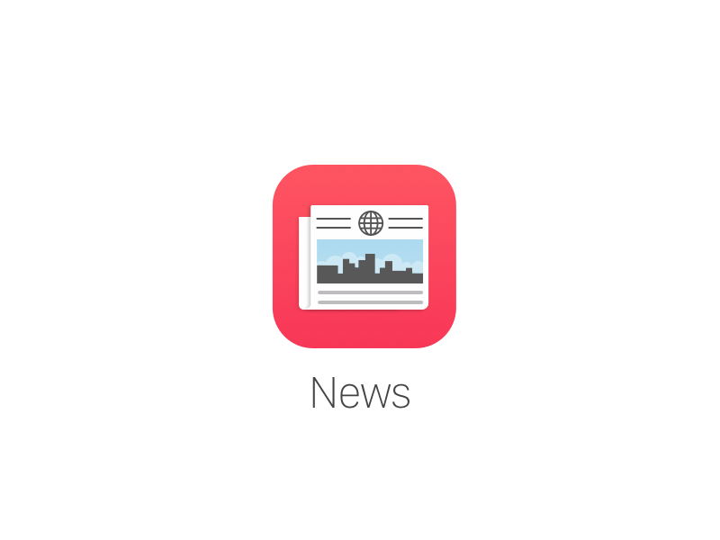 Ios News Icon Sketch Freebie 800x600 Ios News Icon Sketch Freebie