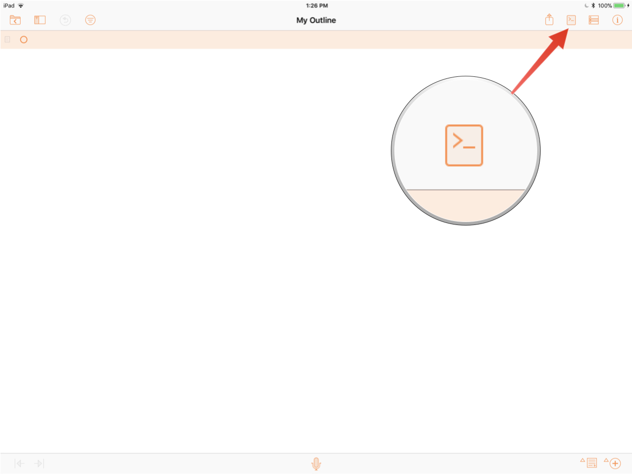 1266x950 Omni Automation Omnioutliner Ios Tutorial Console