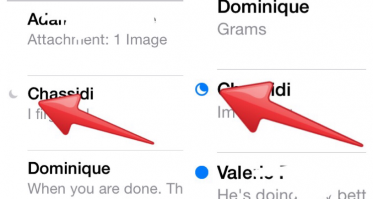 750x400 Meaning Of Light Gray Crescent Moon Next To Someone's Name In Text