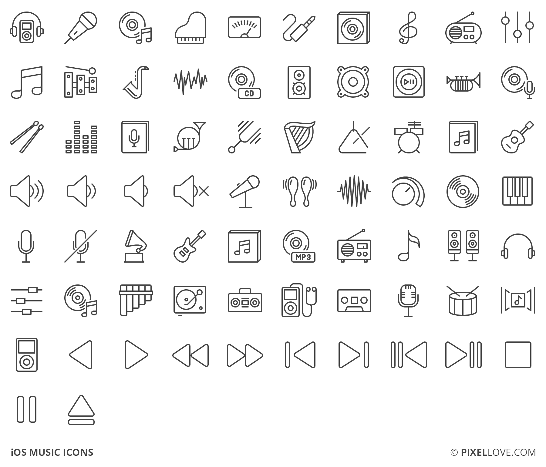1800x1540 A Set Of Ios Tab Bar Icons, Toolbar Icons And Touch Icons