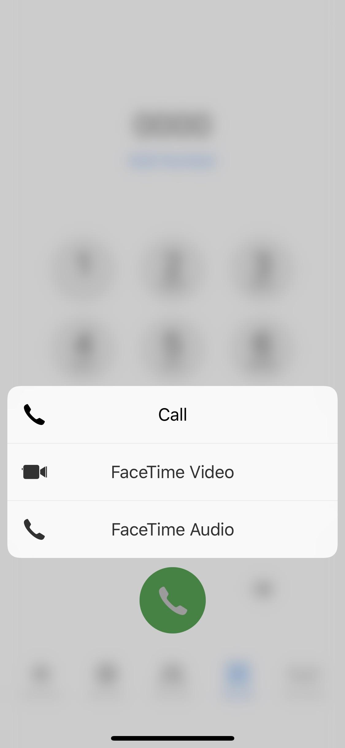 1125x2436 Feature You Can Touch On The Phone Icon To Bring Up These
