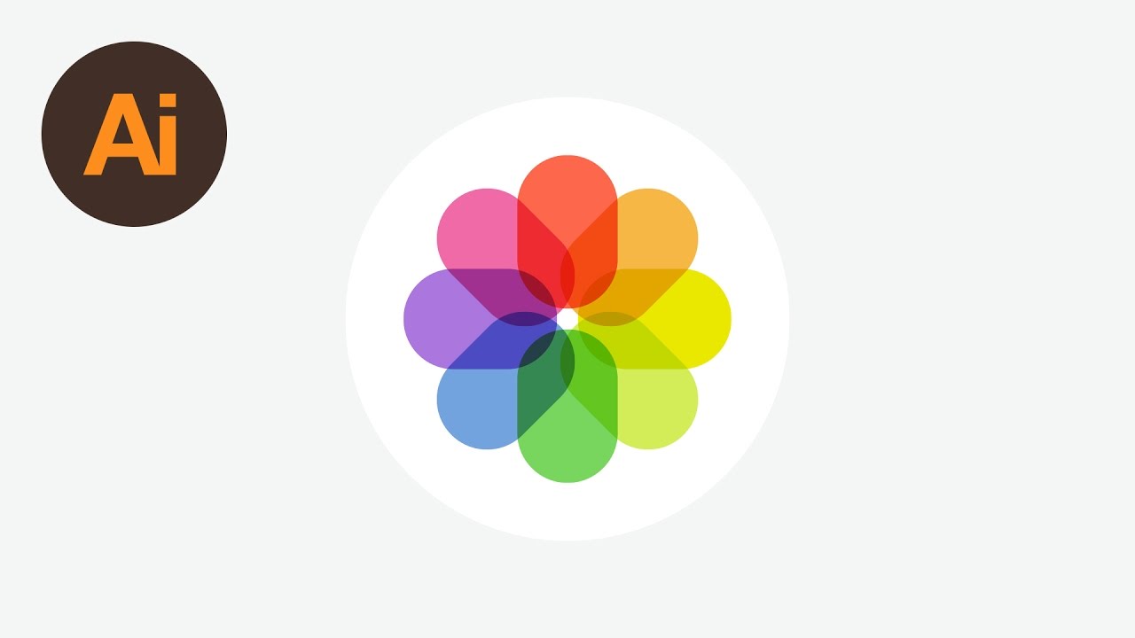 1280x720 Design The Ios Photos Icon Illustrator Tutorial