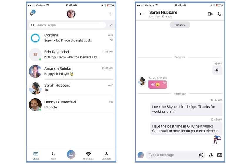 830x558 Microsoft Testing Refreshed Skype Design On Ios Windows Central