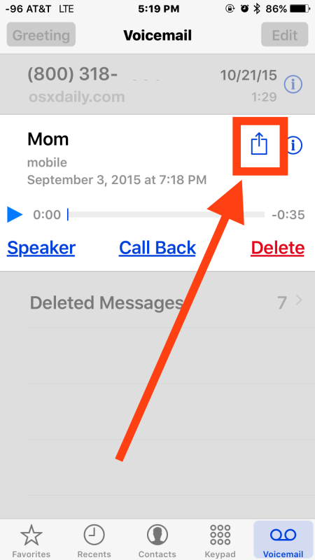 450x800 How To Save Share Voicemail On Iphone