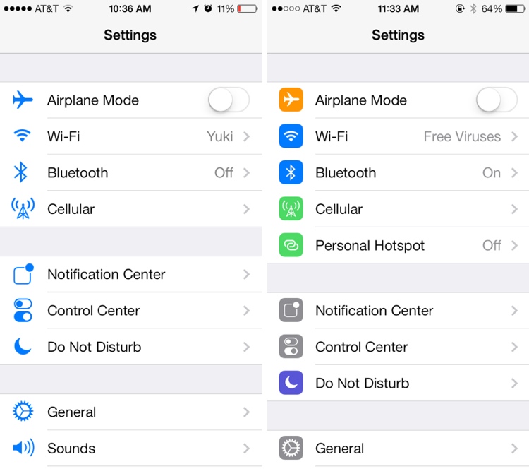 750x664 Ios Beta Tidbits Icon Settings Redesign, New Control Center