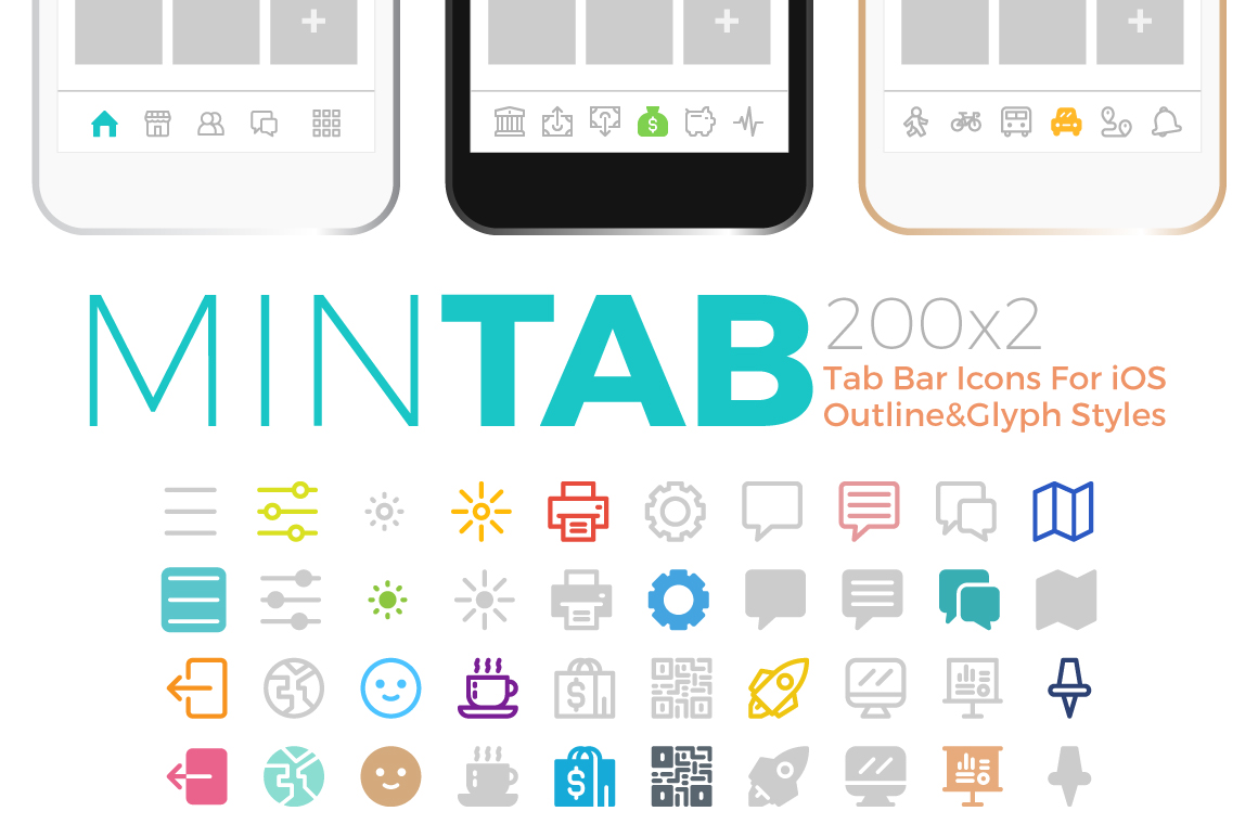 1160x772 Mintab Minimal Tab Bar Icons For Ios Becris Design