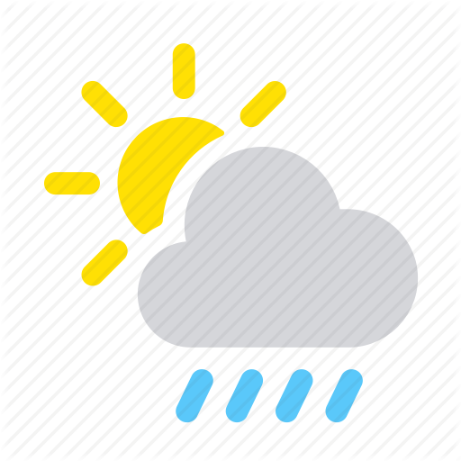 512x512 Apple, Ios, Rain, Raindrops, Raining, Scattered Showers, Weather Icon