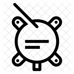 256x256 Iot Sensor Icon Of Line Style