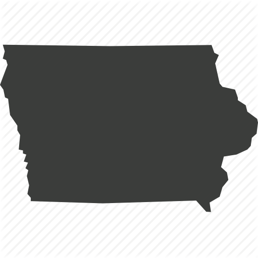 512x512 America, Iowa, Location, Map, State, Usa Icon