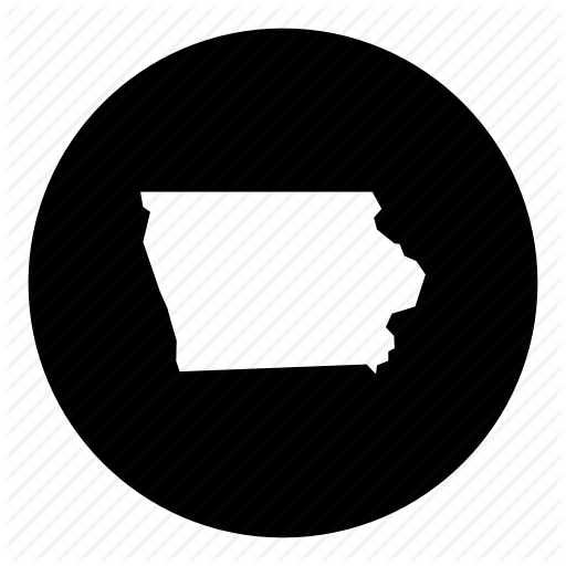 512x512 American, Iowa, Location, Map, State Icon