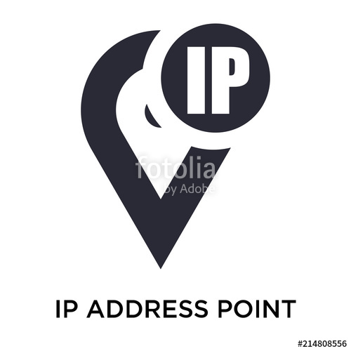 500x500 Ip Address Point Locator Icon Vector Sign And Symbol Isolated