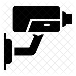 256x256 Cctv Camera Icon Of Glyph Style