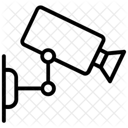 256x256 Security Camera Icon Of Line Style