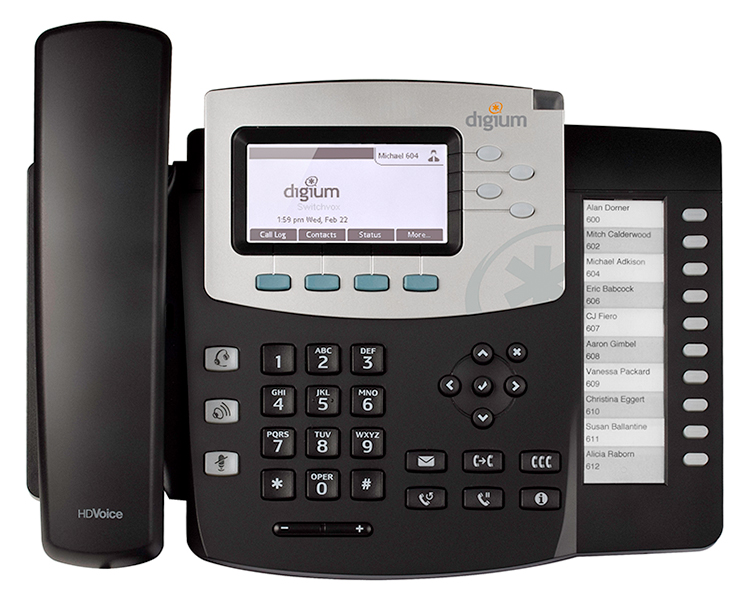 750x600 Digium Ip Phone With Icon Keys