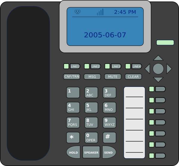 600x556 Ip Phone Clip Art