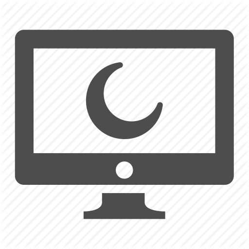 512x512 Computer, Display, Monitor, Moon, Screen, Screensaver Icon