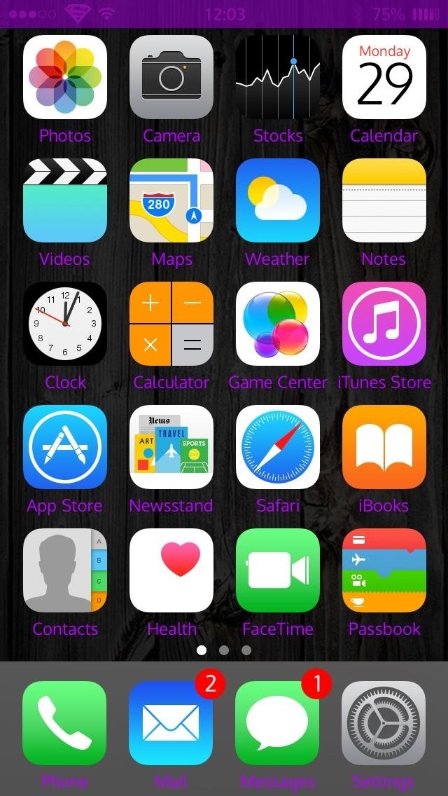 How To Customize Your Iphone's Status Bar Icon Label Colors 640x1136 How To Customize Your Iphone's Status Bar Icon Label Colors