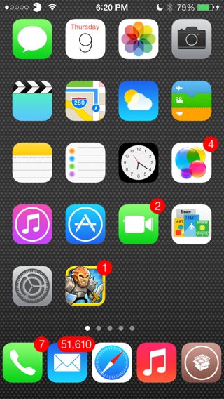 How To Get Five Icons In Your Iphone Dock 320x568 How To Get Five Icons In Your Iphone Dock