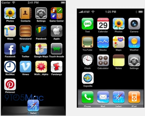 New Iphone's Bigger Screen To Have Row Of Homescreen Icons 600x483 New Iphone's Bigger Screen To Have Row Of Homescreen Icons