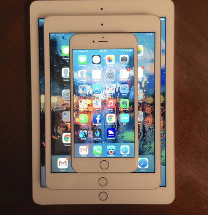 416x428 Iphone Plus, Ipad Mini And Ipad Air Size Comparison