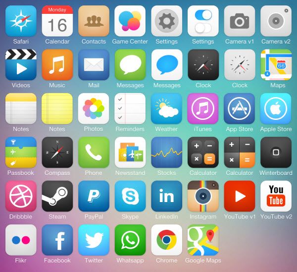 600x549 Ios Custom Icon Pack Iphone App Icon Design, Ios Icon Pack