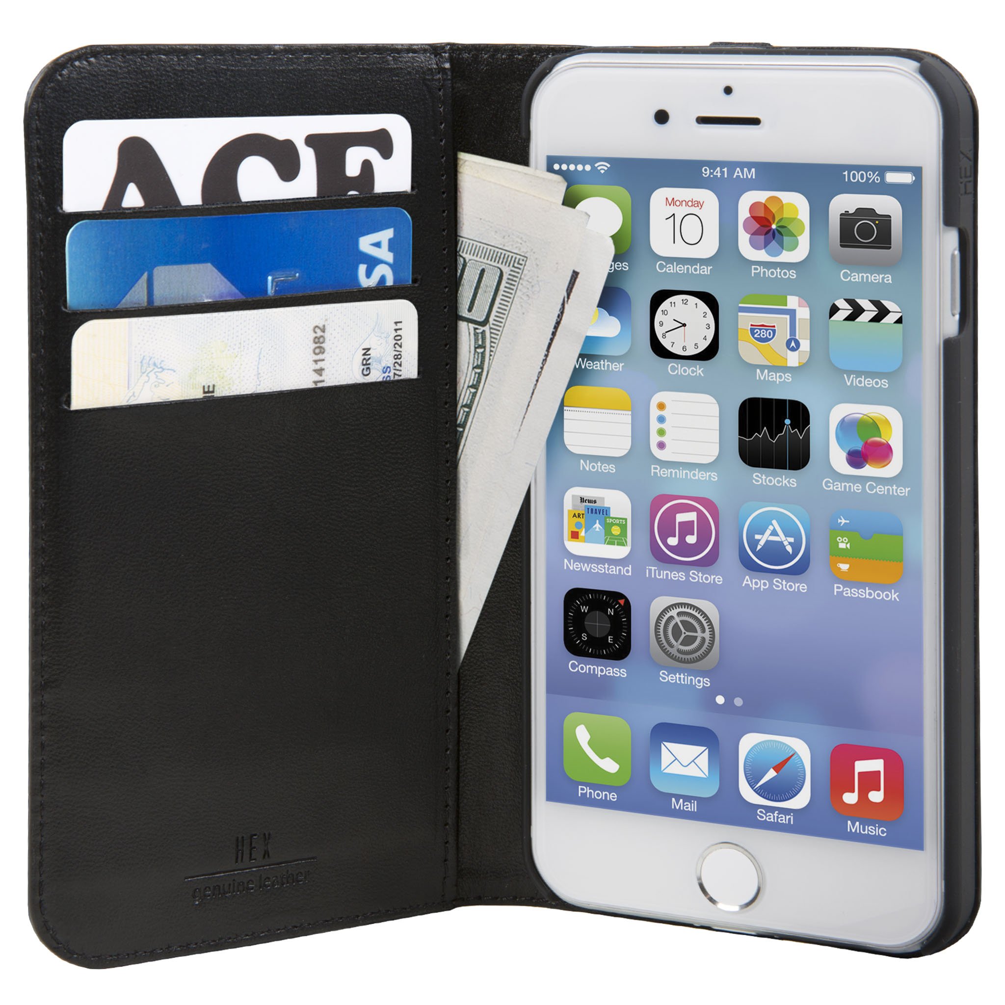 Black Leather Icon Wallet Case For Iphone Hex Brand 2048x2048 Black Leather Icon Wallet Case For Iphone Hex Brand