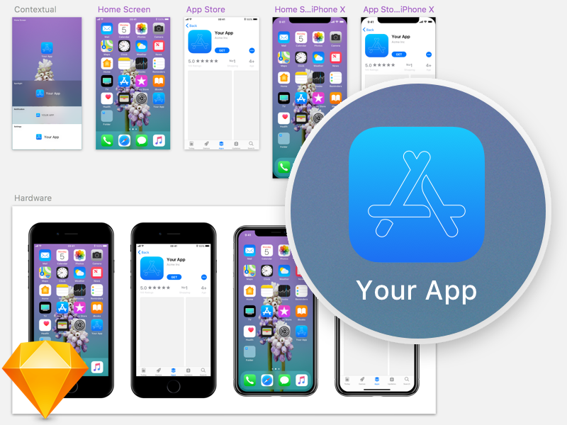 Iphone App Icon Mockup at Vectorified.com | Collection of ...