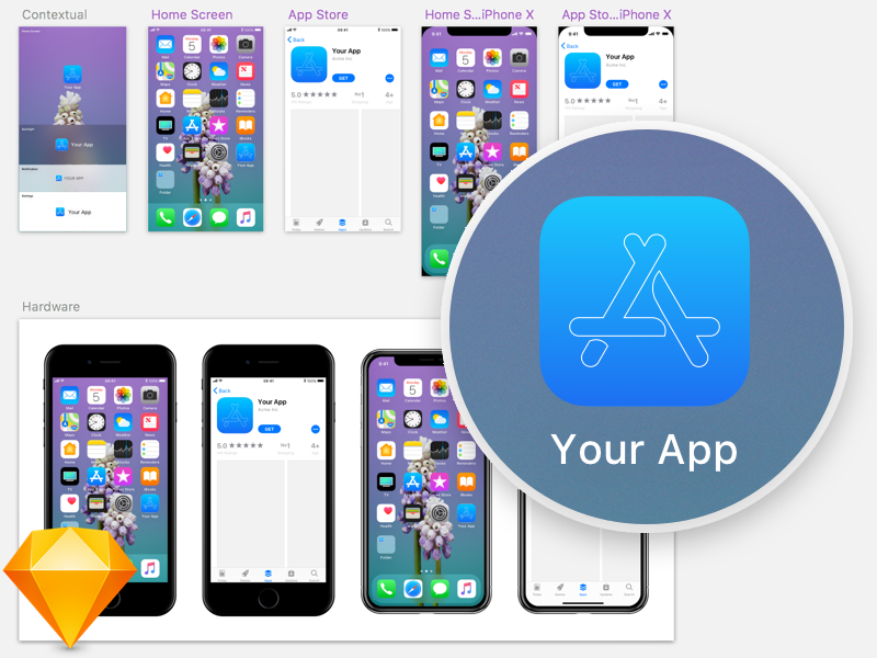 Download Iphone App Icon Mockup at Vectorified.com | Collection of ...