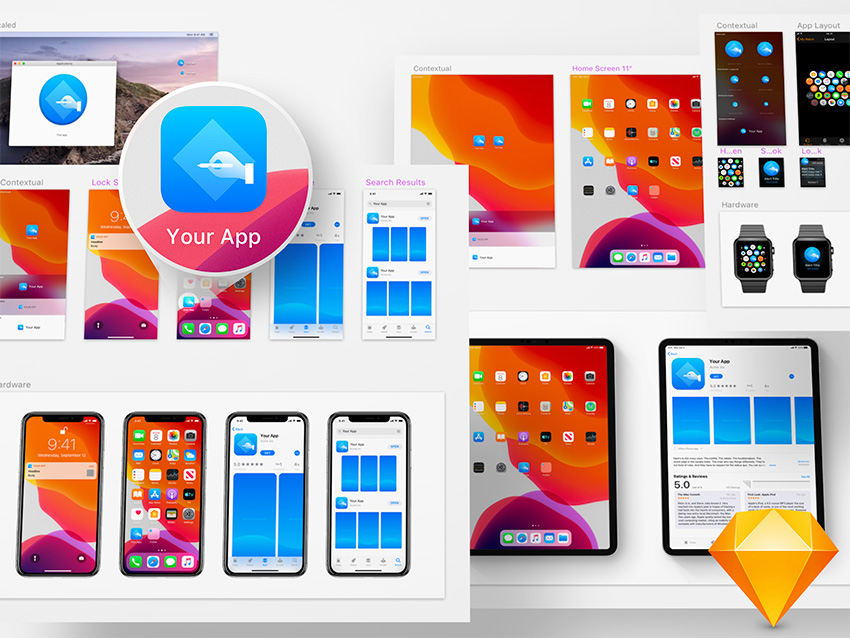 Download Apps Icon Mockup Free / Free Design Resources: Icons, UI ...