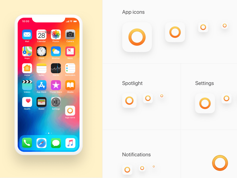 app icon presentation mockup