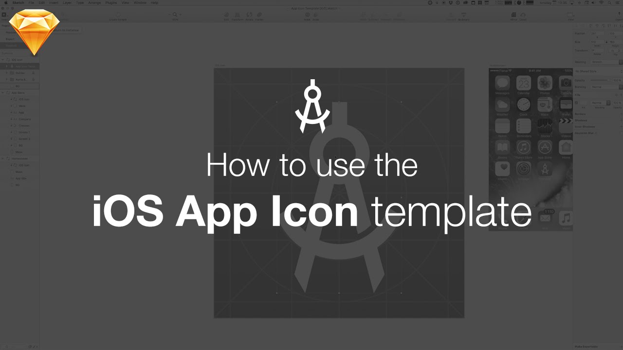 1280x720 How To Use The Ios App Icon Template For Sketch
