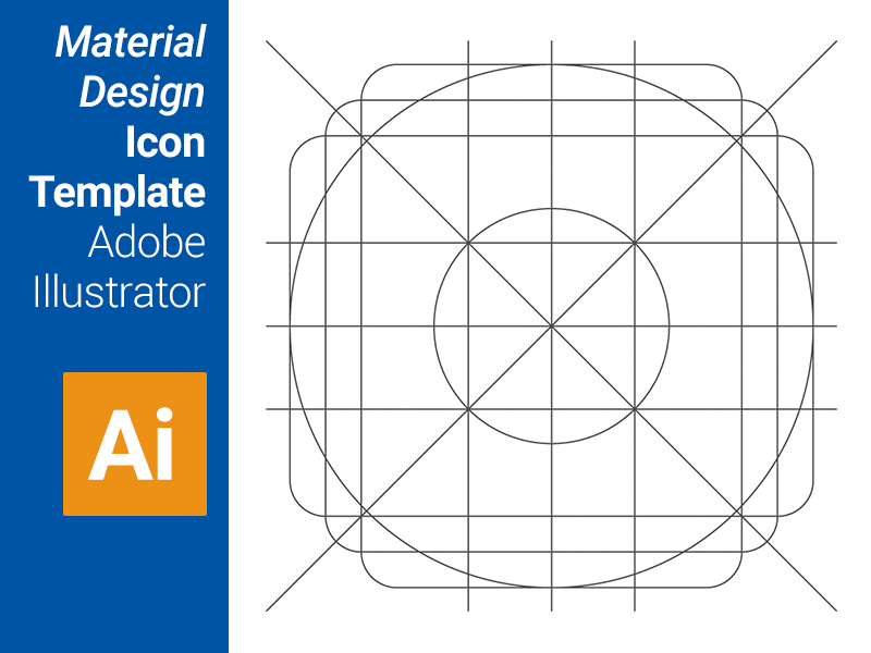 800x600 Material Design Icon Template